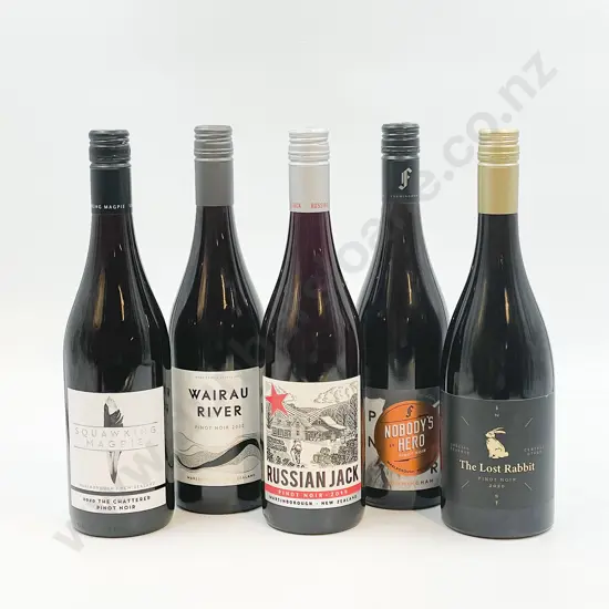 Six Bottles of Assorted NZ Pinot Noir