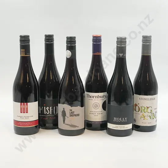 Six Bottles of Assorted NZ Pinot Noir