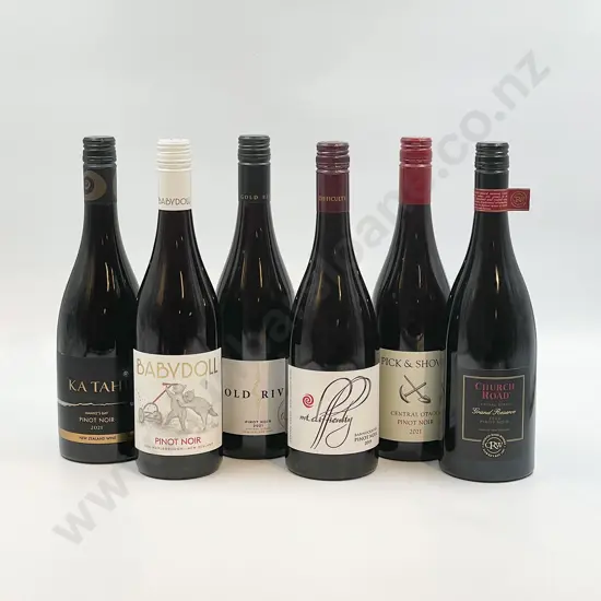 Six Bottles of Assorted NZ Pinot Noir