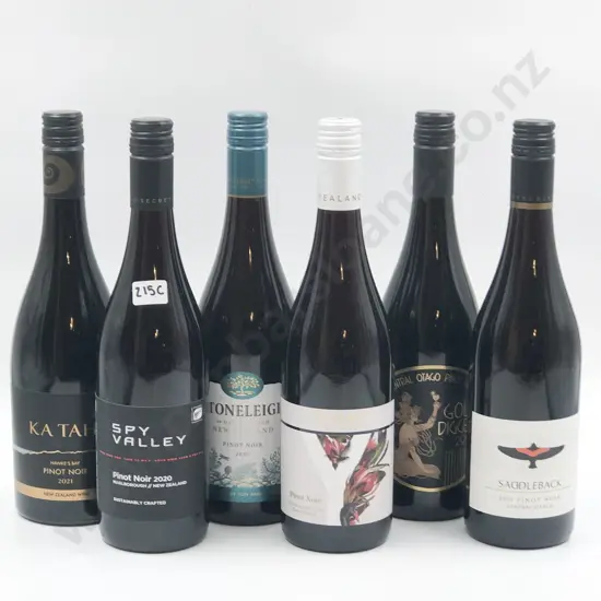 Six Bottles of Assorted NZ Pinot Noir