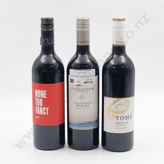 Six Bottles of Assorted NZ Merlot