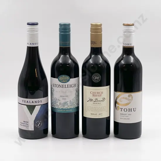 Six Bottles of Assorted NZ Merlot