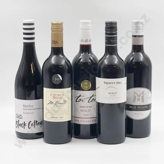 Six Bottles of Assorted NZ Merlot