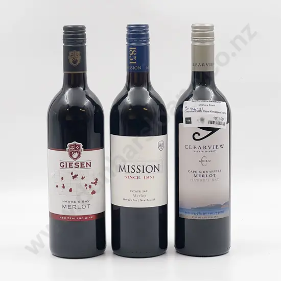 Six Bottles of Assorted NZ Merlot