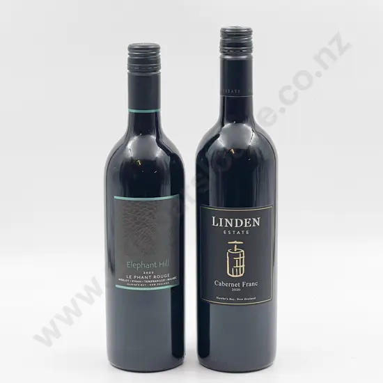 Three Bottles of Linden Estate Cabernet Franc & Two Bottles of Elephant Hill 'Le Phant Rouge'