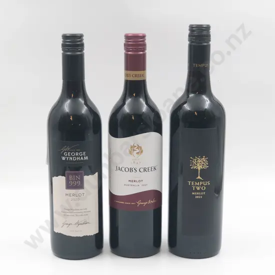 Six Bottles of Assorted Australian Merlot
