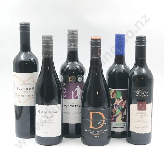 Six Bottles of Assorted Australian Cabernet Sauvignon