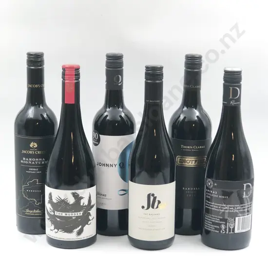Six Bottles of Assorted Australian Shiraz