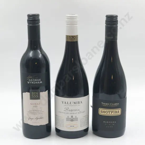 Five Bottles of Assorted Australian Grenache Shiraz Blend & One Shiraz