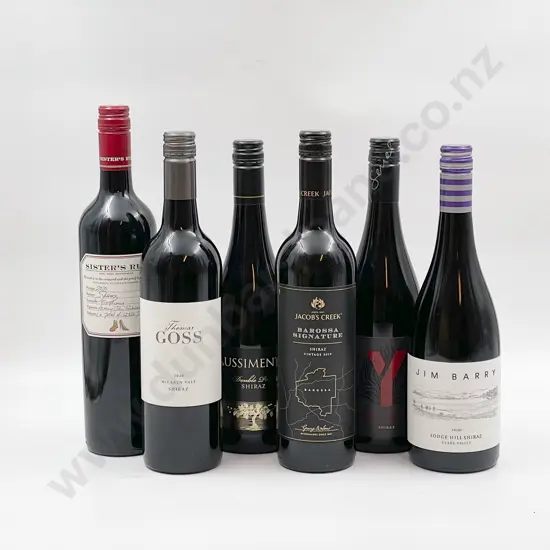 Six Bottles of Assorted Australian Shiraz