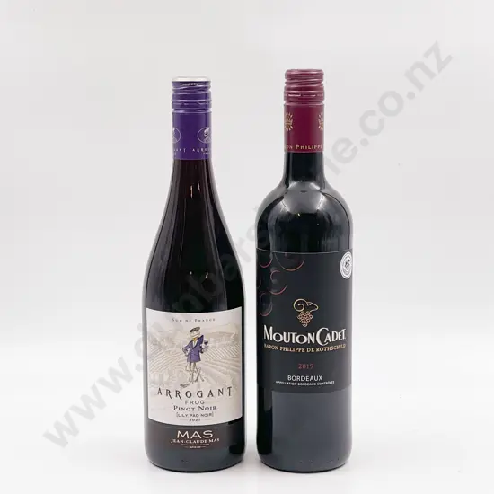 Five Bottles of Assorted French Red Wine