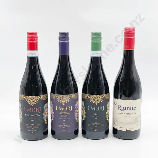 Five Bottles of Italian Red Wine
