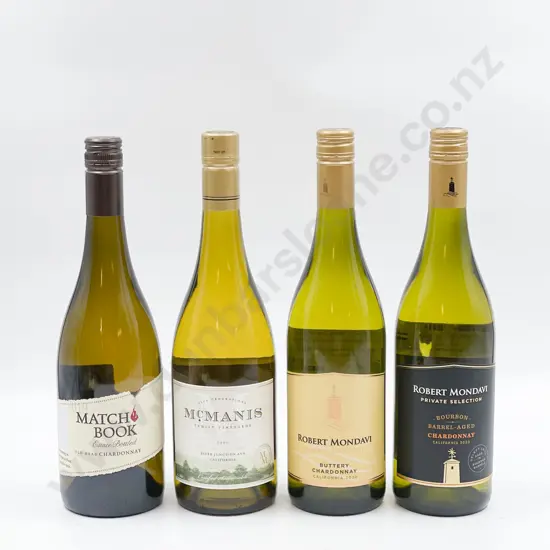 Five Bottles of Assorted Californian Chardonnay