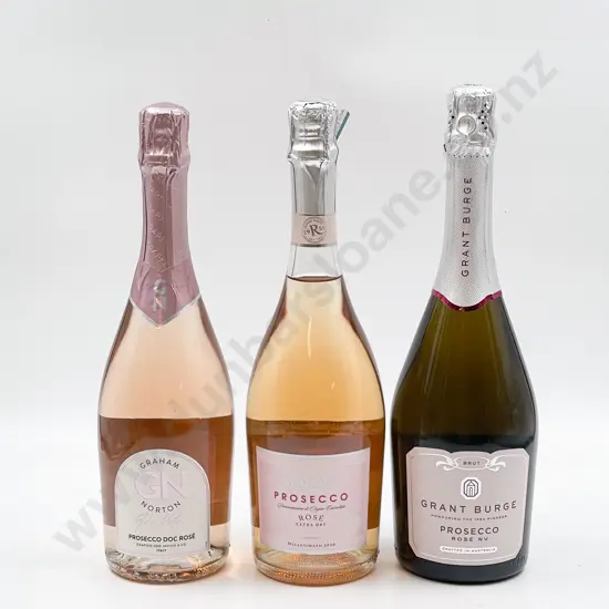 Six Bottles of Assorted International Prosecco Rosé