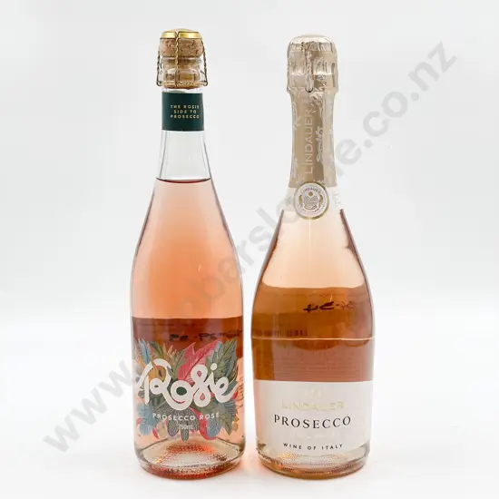 Six Bottles of Assorted International Prosecco Rosé