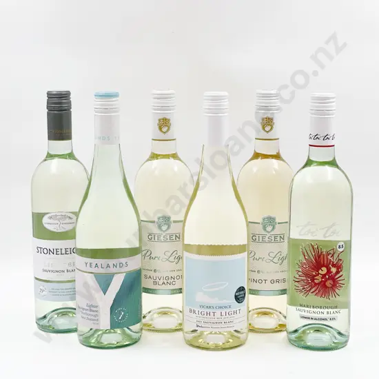 Twelve Bottles of Assorted NZ Low Alcohol White Wine