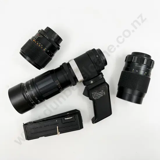 Collection of Telephoto Lenses & One Fujica Autowinder
