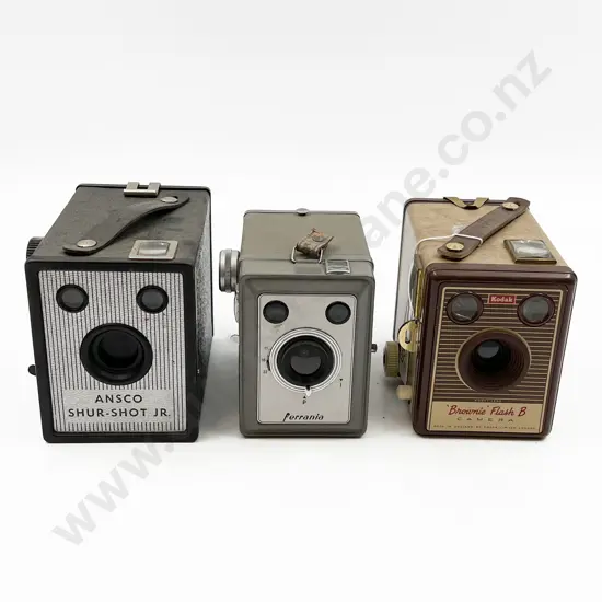 Kodak Brownie Box Camera & Two Others