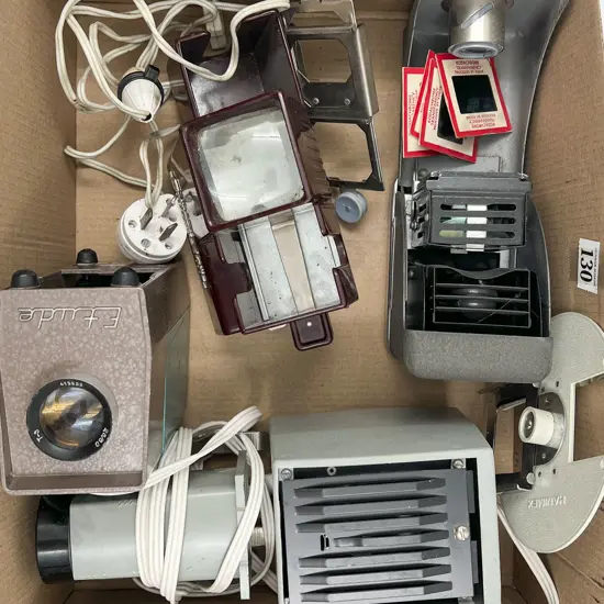 Assortment of Slide Projector Items