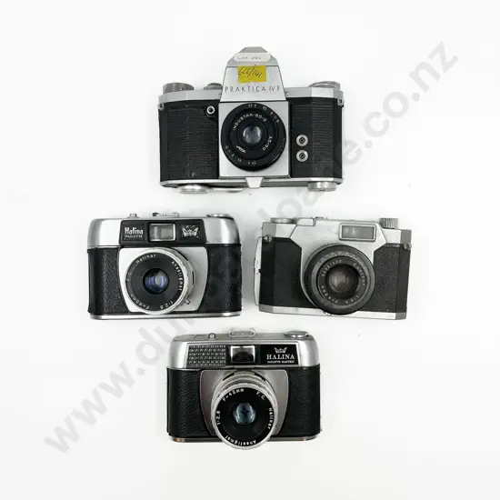 Three Rangefinders & One Praktica IVF SLR
