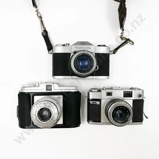 Topcon SLR & Two Other Rangefinders