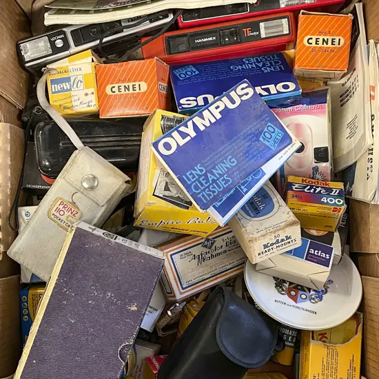 Various Camera Equipment Incl. Kodak Film