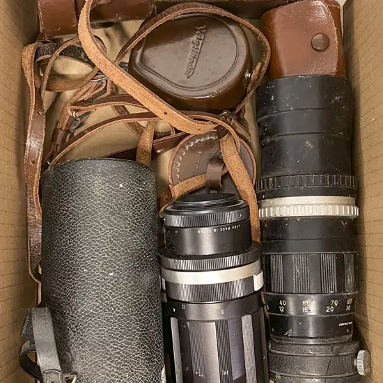 Assortment of Various Camera Lenses