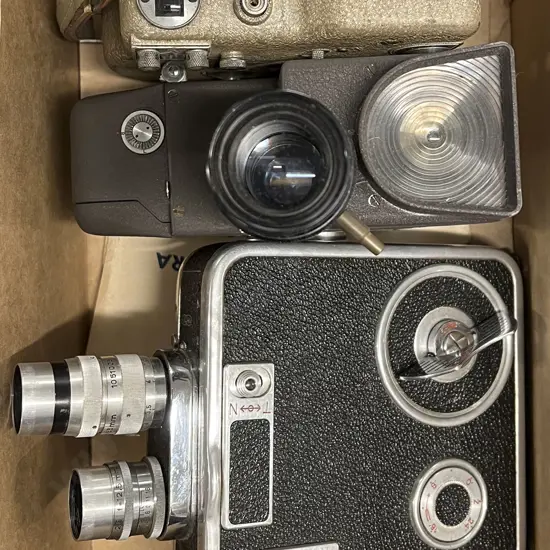 Three 8mm Film Video Cameras