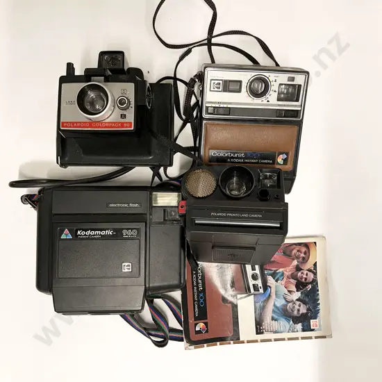 Four Various Instant Cameras