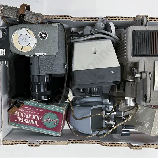 Canon C-8 with Two Projectors and Film Splicer with Accessories