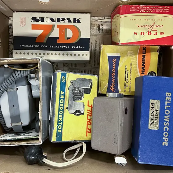 Three Projectors with Other Accessories