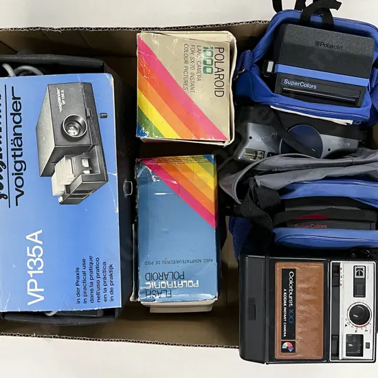 Quantity of Assorted Instant Cameras with Others