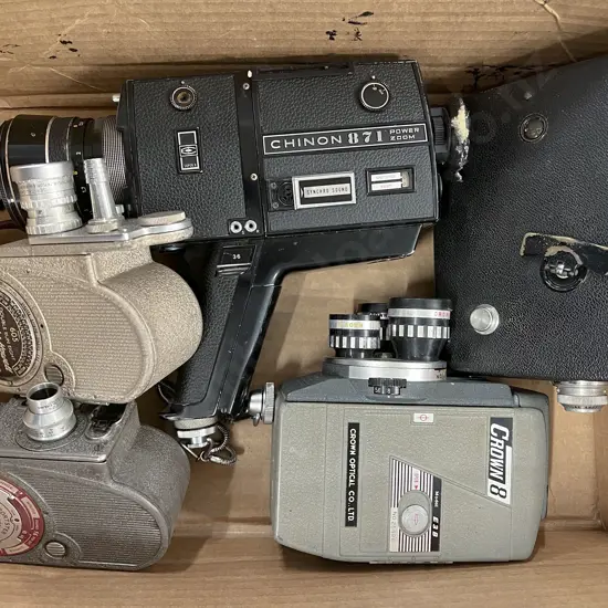 Five Various Movie Cameras Including Two Bell & Howell