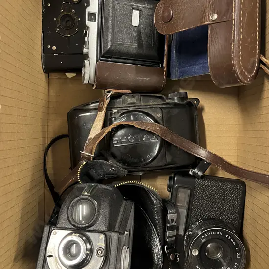 Five Various Vintage Cameras
