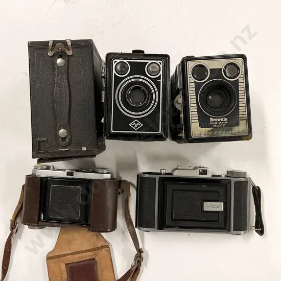 Five Various Vintage Cameras