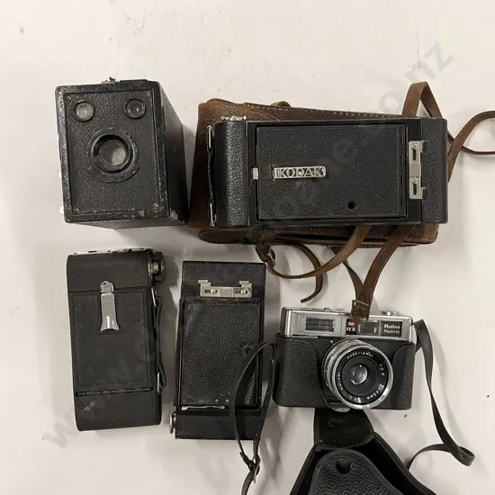 Five Various Vintage Cameras