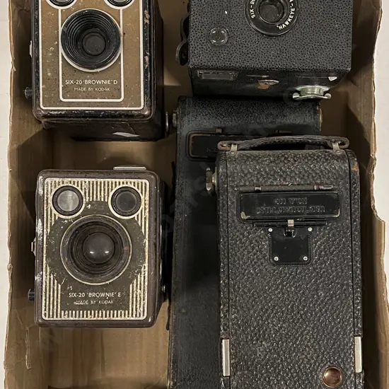 Five Various Vintage Cameras