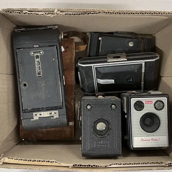 Five Various Vintage Cameras
