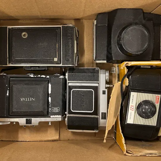 Five Various Vintage Cameras