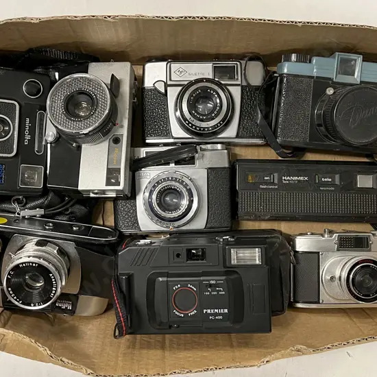 Quantity of Assorted Cameras