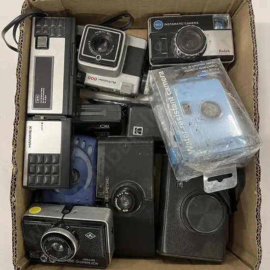 Quantity of Assorted Cameras
