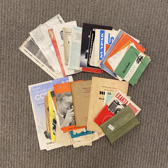 Various Vintage Camera Guides & Instruction Manuals