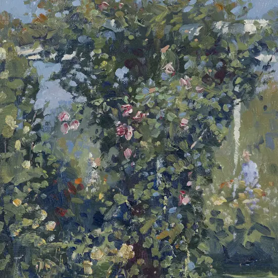 Ion Brown (b. 1942) - Climbing Roses