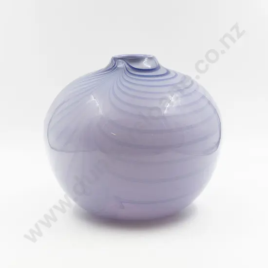 Large Ola & Marie Hoglund NZ Art Glass Spherical Vase