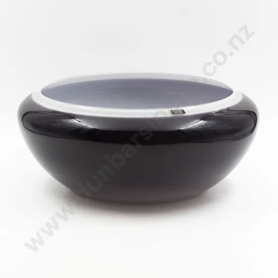 Large Ola & Marie Hoglund NZ Art Glass Bowl