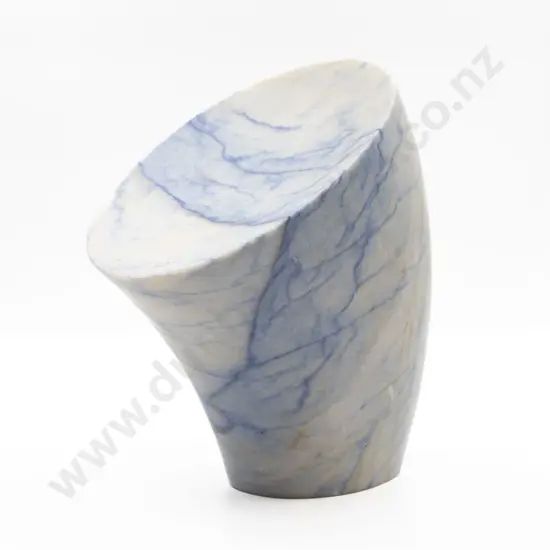 Paul Mason - Blue Veined Marble Oval sculptural Form