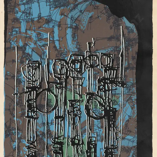 Ted Dutch (1928 - 2008) - Five Figures (unframed)