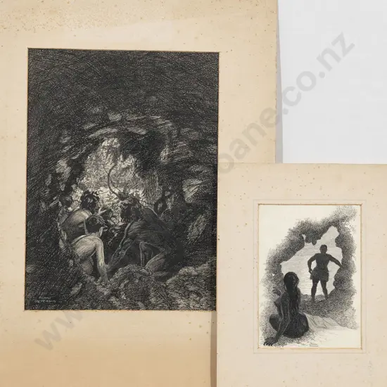 Stuart Peterson - Two Ink Drawings