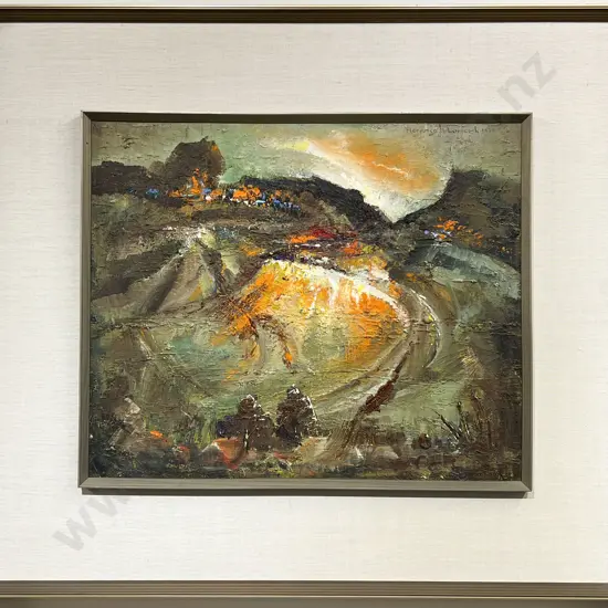 Florence M. Luxford - Abstract Landscape Oil