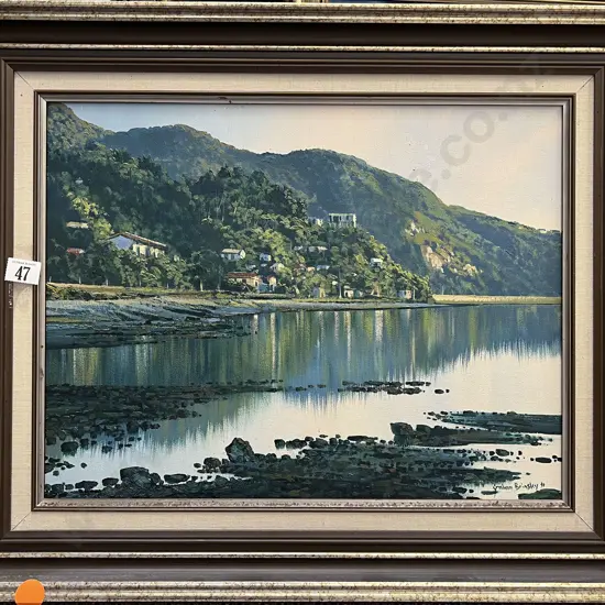 Graham Brinsley - York Bay - Oil on Board